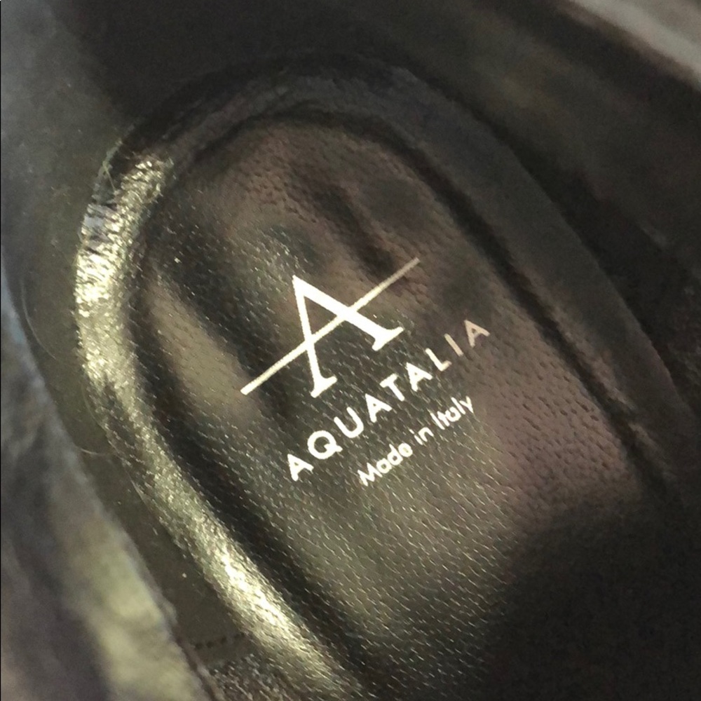 Aquatalia Dona Suede Heeled Kitten Ankle Booties - Picture 2 of 13